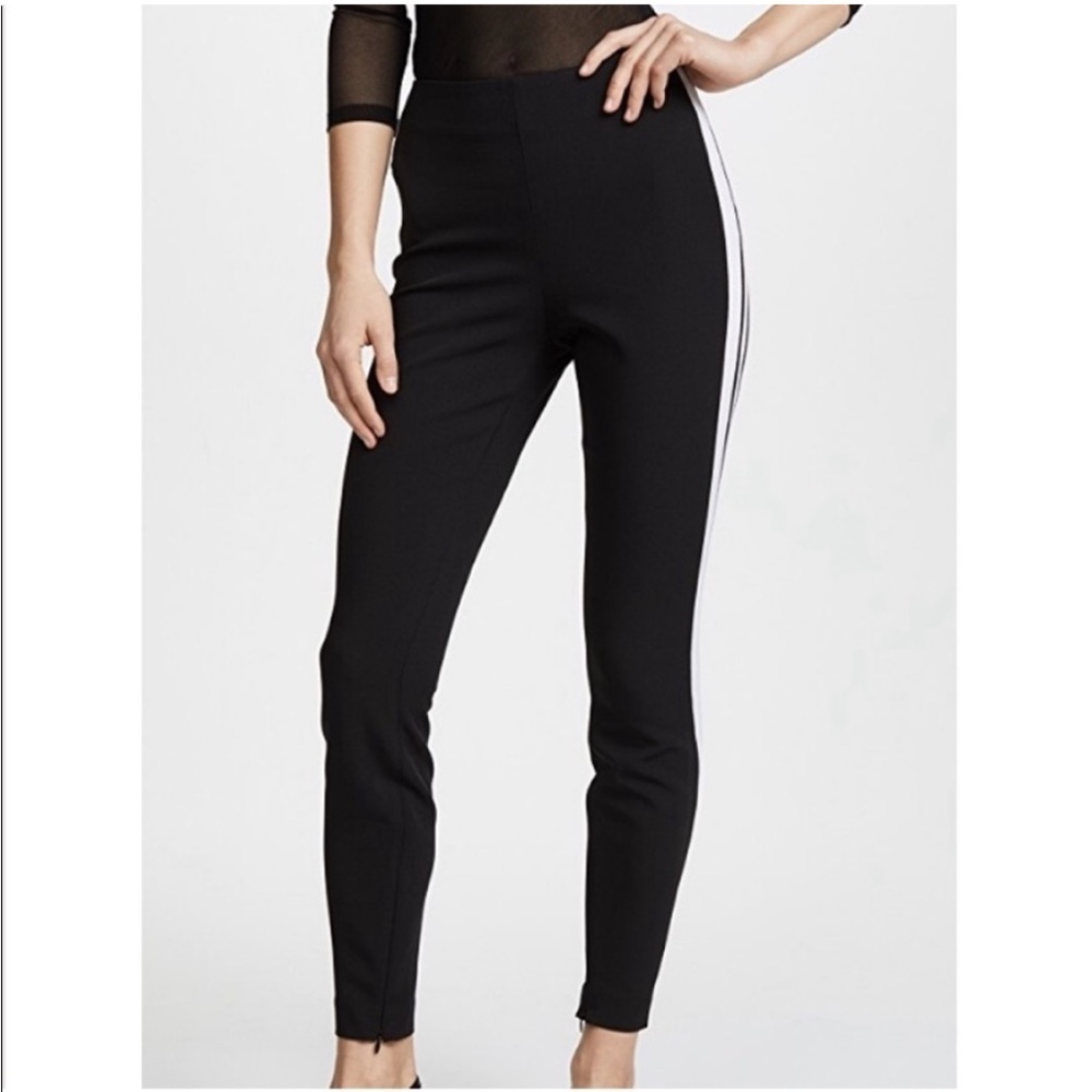 Cinq a sept kiana pants racer stripe legging ankle zipper trousers